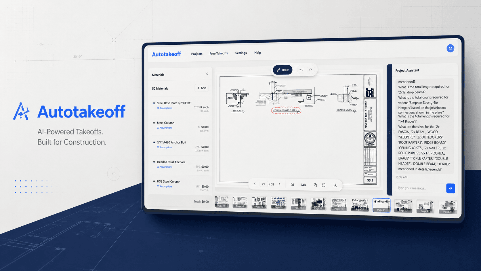 AutoTakeoff interface preview